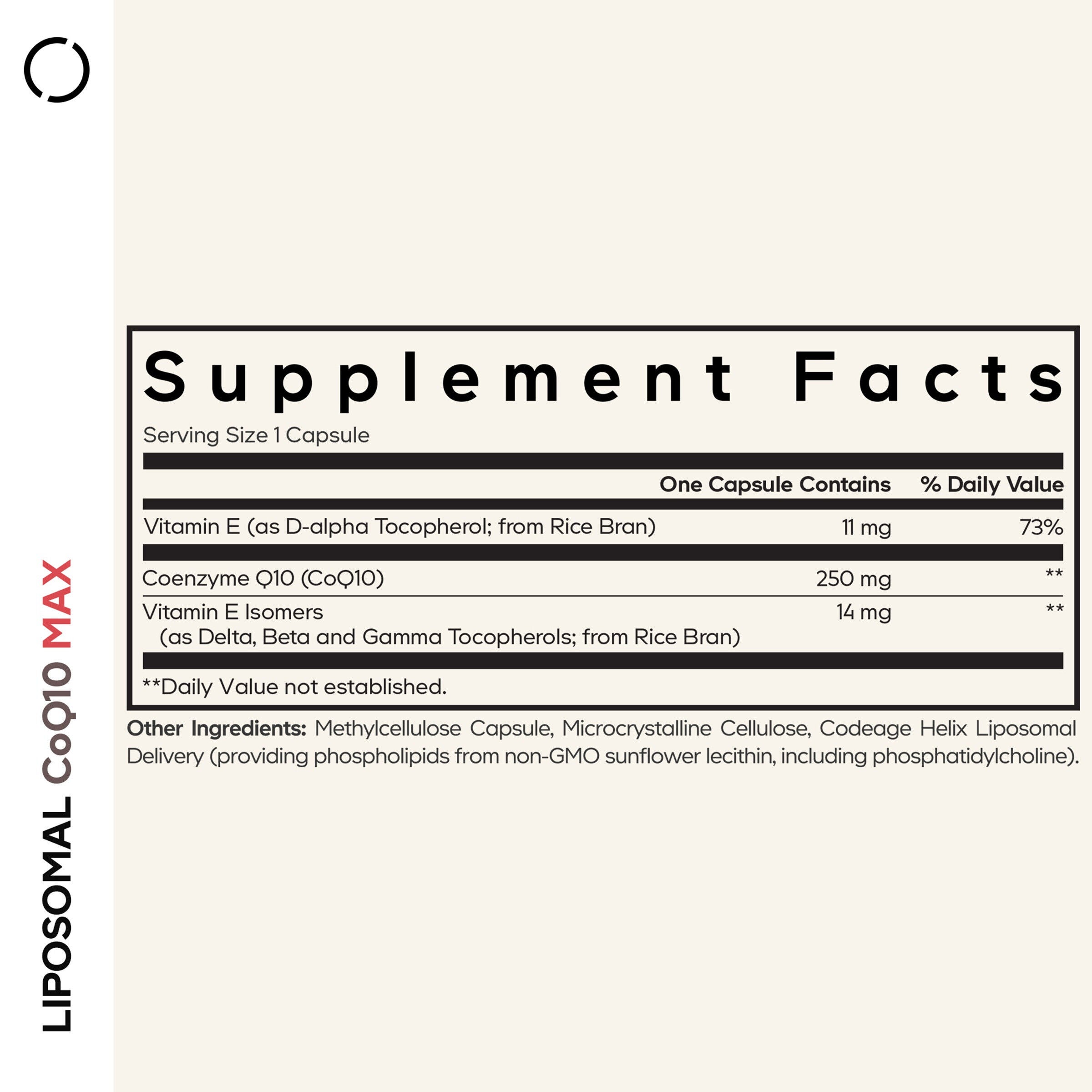 Liposomal CoQ10 Max - 60 Capsules (60 Servings)  | GNC